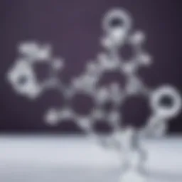 The molecular structure of glycolic acid showcasing its effectiveness in skincare.