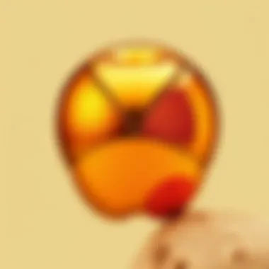 Innovative Features of the Golden Apple Close-up view of the Golden Apple device features