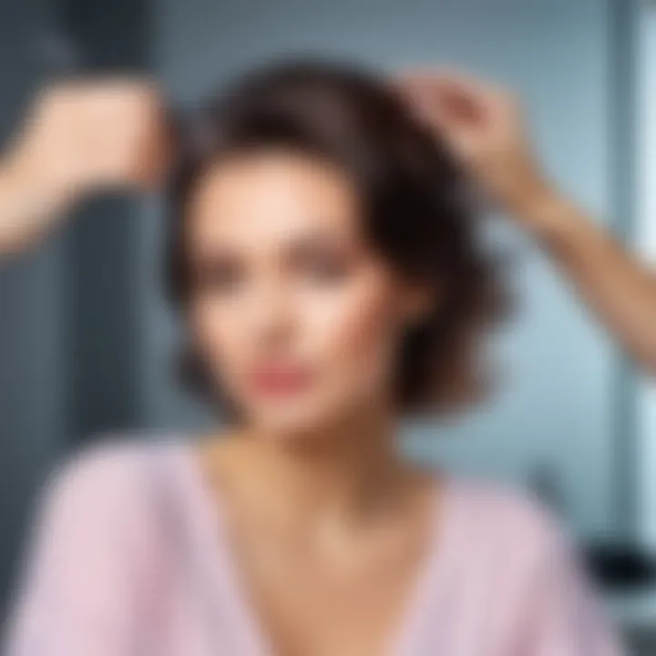 Expert discussing hair care tips