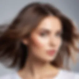 Healthy hair with a natural shine