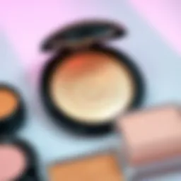 Close-up of a highlighter product with a soft glow