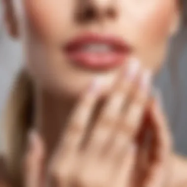 Healthy Cuticles and Beautiful Nails Close-up of healthy cuticles and nails