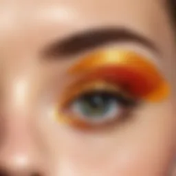 Close-up view of eye patches on a flat surface