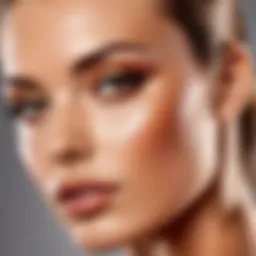 A flawless tan application technique demonstrated on skin.