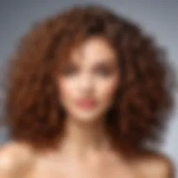 Vibrant curly hair reflecting health and shine