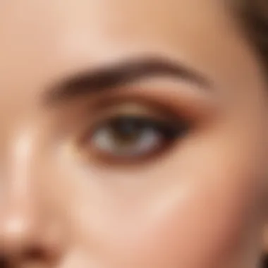 Flawless Eyebrow Finish After Coloring A close-up view of perfectly colored eyebrows showcasing a flawless finish.