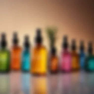 Variety of diffuser types displayed creatively