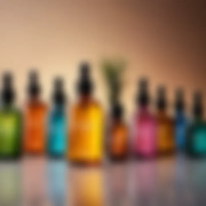 Variety of diffuser types displayed creatively