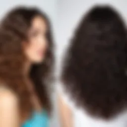 Transforming curly hair into sleek locks