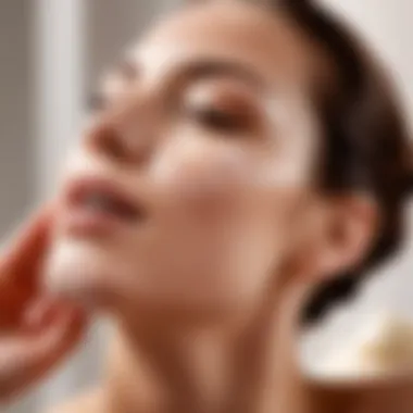 Savor the Moment: Enjoying a Body Scrub Treatment Close-up of a person enjoying a body scrub treatment