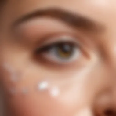 Hydrogel Patches for Eye Care Hydrogel patches placed delicately under eyes.