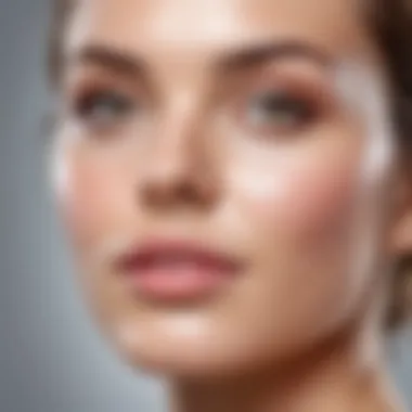 Illustration showing the benefits of Hydroxy Acids on skin