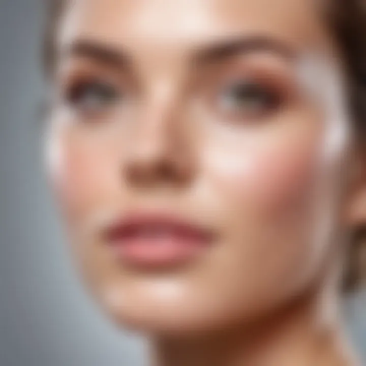 Illustration showing the benefits of Hydroxy Acids on skin