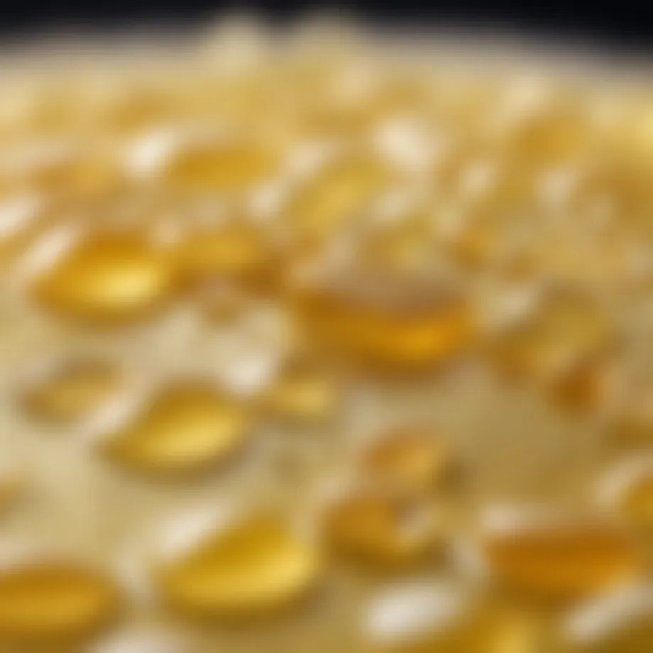 A close-up of a luxurious cosmetic product showcasing its smooth texture