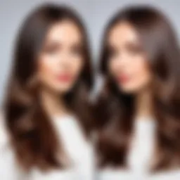 Luxurious hair transformation after keratin treatment