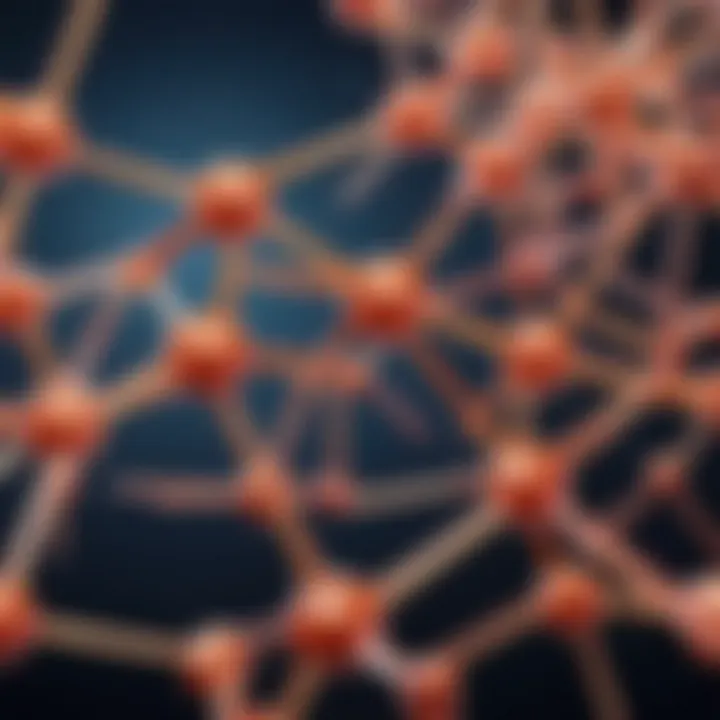 An illustrated diagram showcasing the molecular structure of keratin and its role in hair strength.
