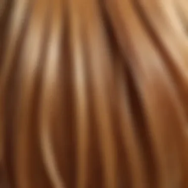 Illustration showing keratin structure and its role in hair health