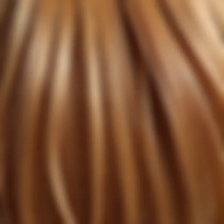 Illustration showing keratin structure and its role in hair health