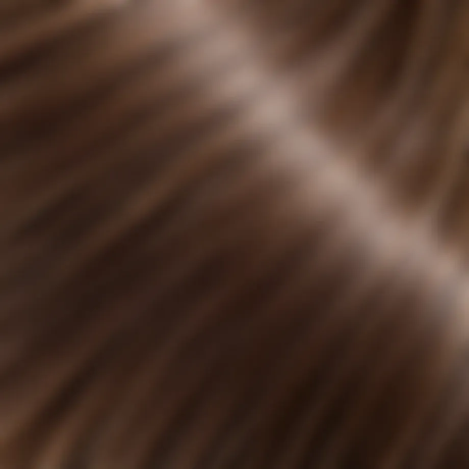 Close-up of shiny, healthy hair reflecting light