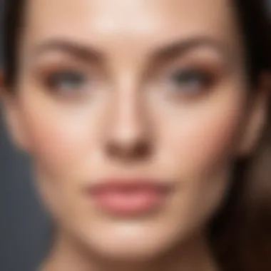 Before and after skincare using keratolytic products