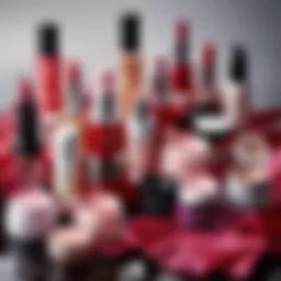 Vibrant display of cosmetics from Letual