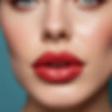 Lip Patches: A Touch of Luxury Glamorous lip patches displayed artistically