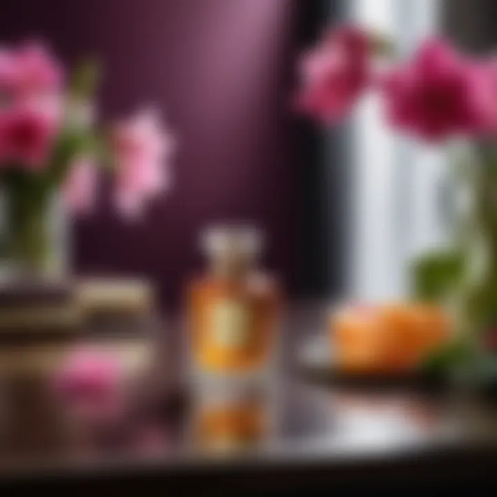 A luxurious setting showcasing different types of scents