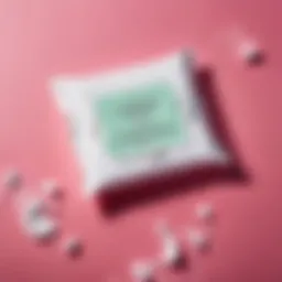 Close-up of makeup wipes showcasing texture and quality