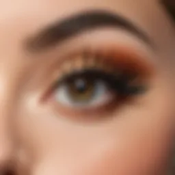 Close-up of a mascara brush with a unique design