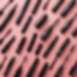 Different types of mascara products displayed elegantly