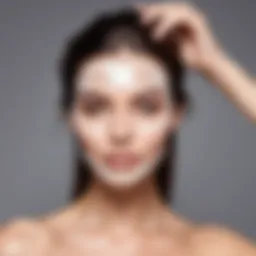 Luxurious hair mask application