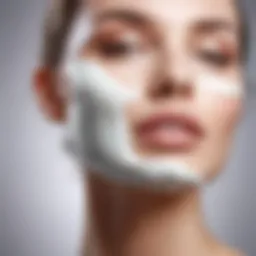 Close-up of a luxurious milk serum for facial care.