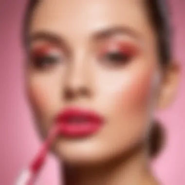 Diverse Shades of Lip Gloss Luxurious lip gloss collection showcasing various shades