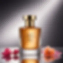 Elegant fragrance bottle showcasing luxury