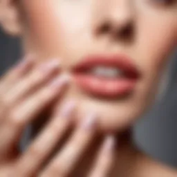 A close-up view of healthy nails showcasing their natural shine and strength.