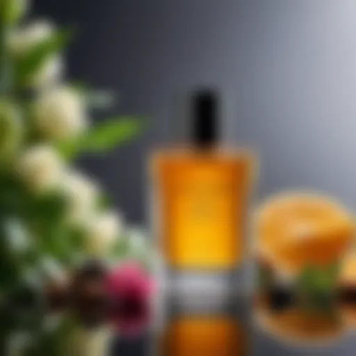 Artistic representation of niche fragrances showcasing unique ingredients