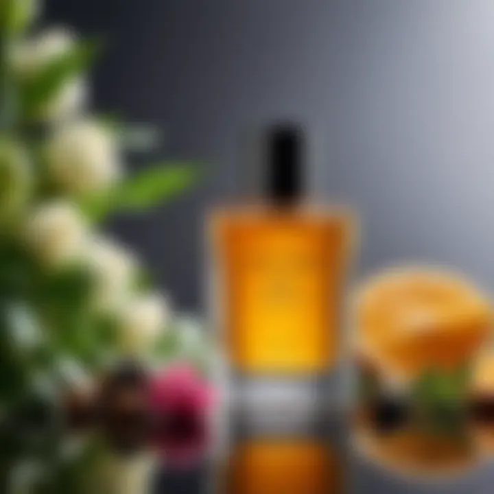 Artistic representation of niche fragrances showcasing unique ingredients