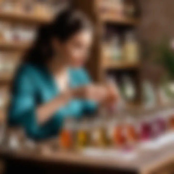 Artisan perfumery workshop showcasing unique fragrances