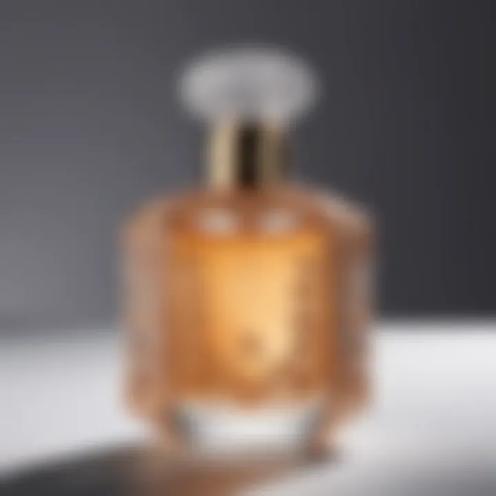 Elegant niche perfume bottle with intricate design