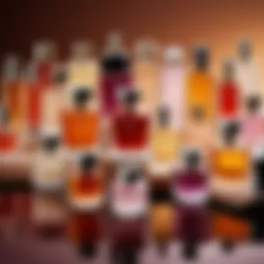 Diverse Collection of Trendy Niche Perfumes Trendy niche perfume collection showcasing variety
