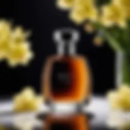 A luxurious bottle of niche perfume elegantly displayed