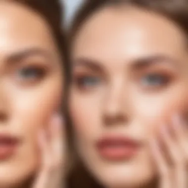 Before and after of nail care routine