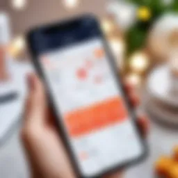 Smartphone displaying an order tracking interface