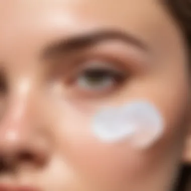 Proper Application Technique for Skincare Patches Close-up of a person applying a patch to the under-eye area