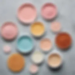 Variety of skincare patches displayed on a clean surface