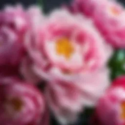 A stunning bouquet of peonies showcasing their delicate petals and vibrant colors