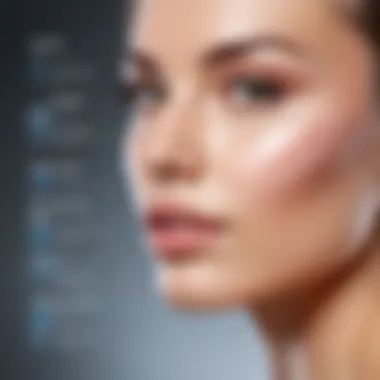 Infographic on types of peptides used in skincare