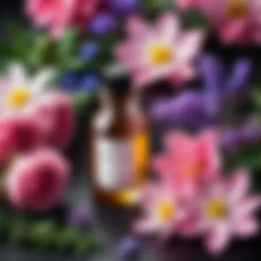 Nature's Essence Captured An elegant composition of fragrant flowers and essential oils