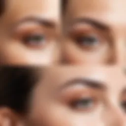 Healing progression of eyebrow tattooing