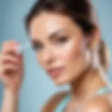Woman exercising with care after cosmetic procedure